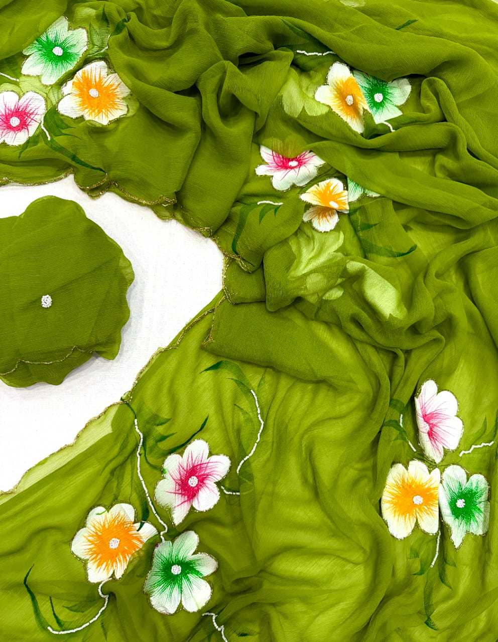Chiffon Designer Saree
