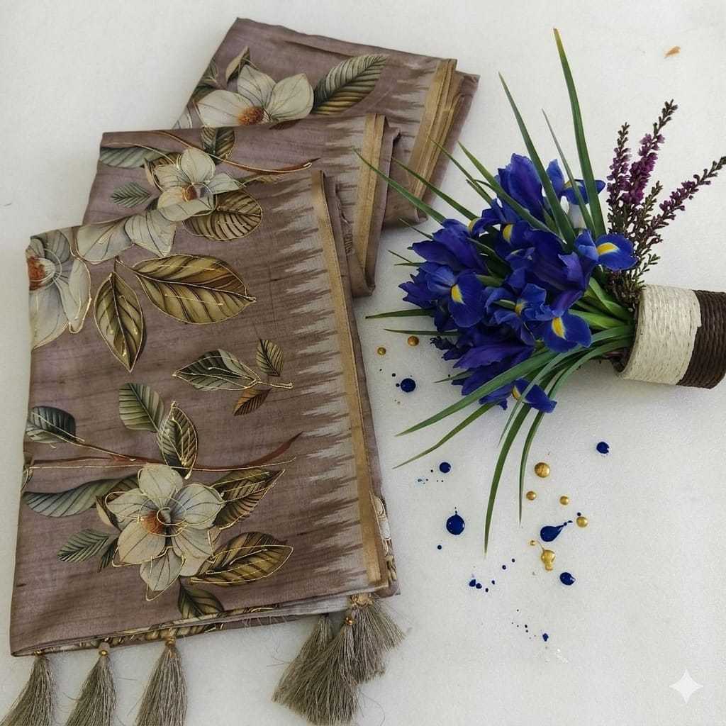 Tussar Silk Fancy Saree