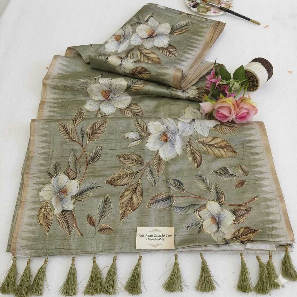 Tussar Silk Fancy Saree