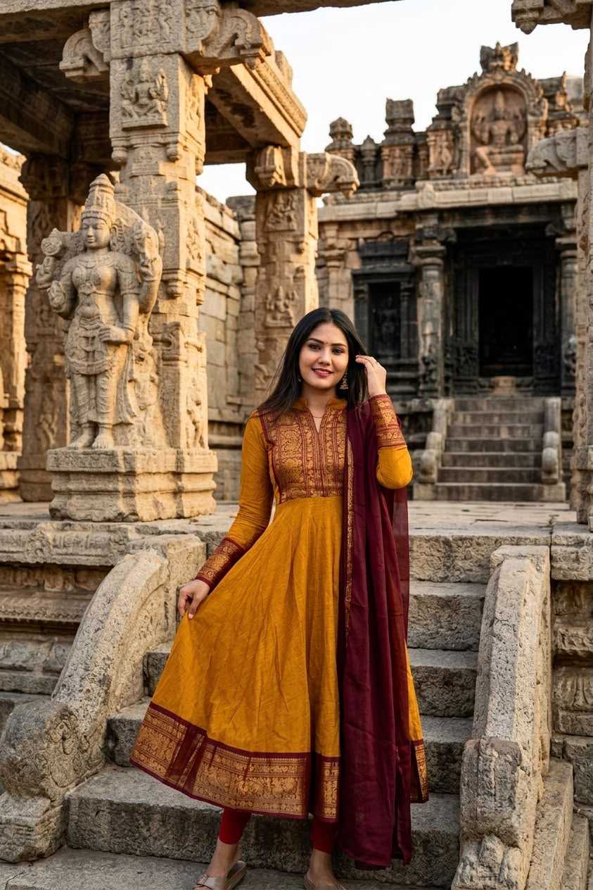 Vichitra Silk Fancy Gown