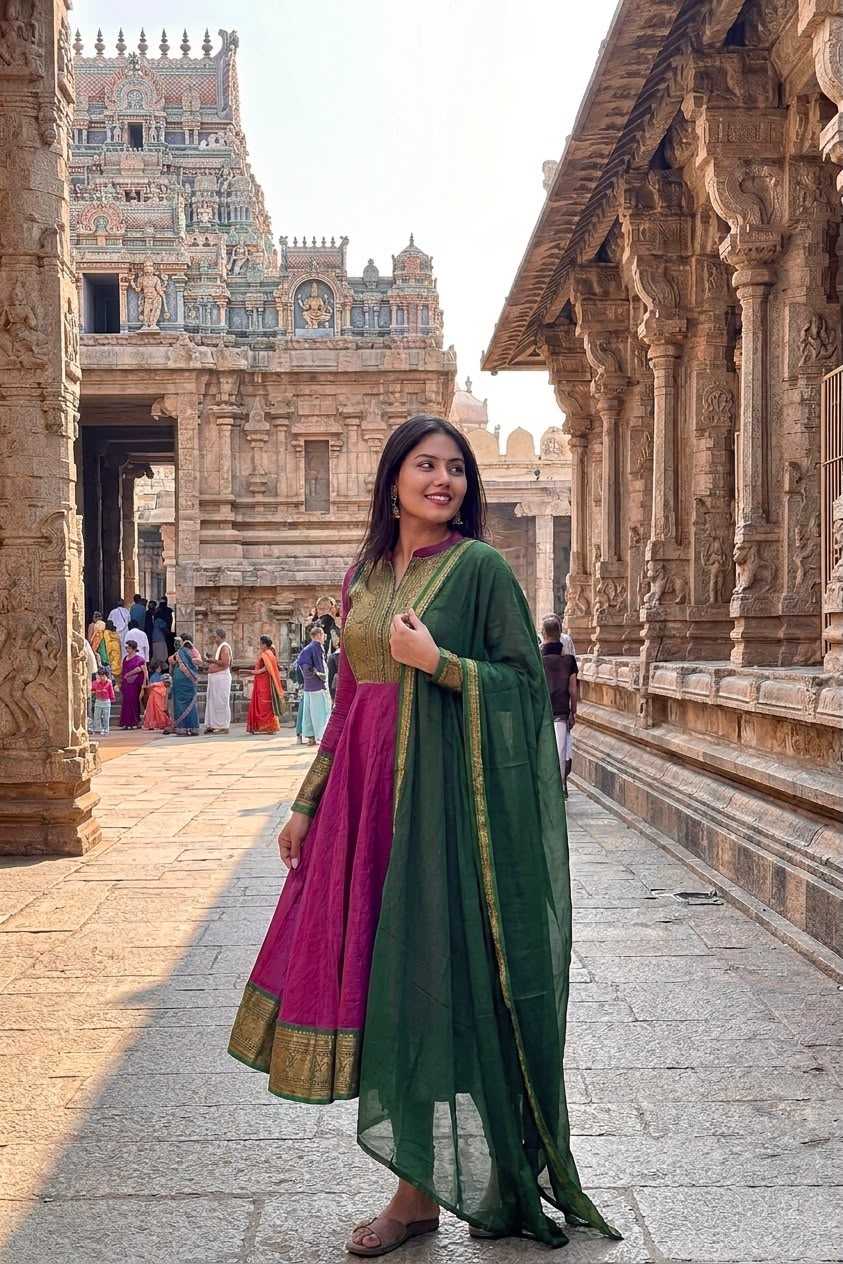 Vichitra Silk Fancy Gown