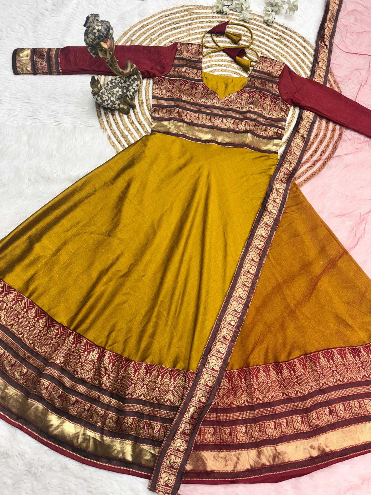 Vichitra Silk Fancy Gown 351