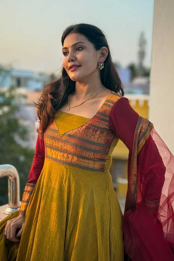 Vichitra Silk Fancy Gown 351