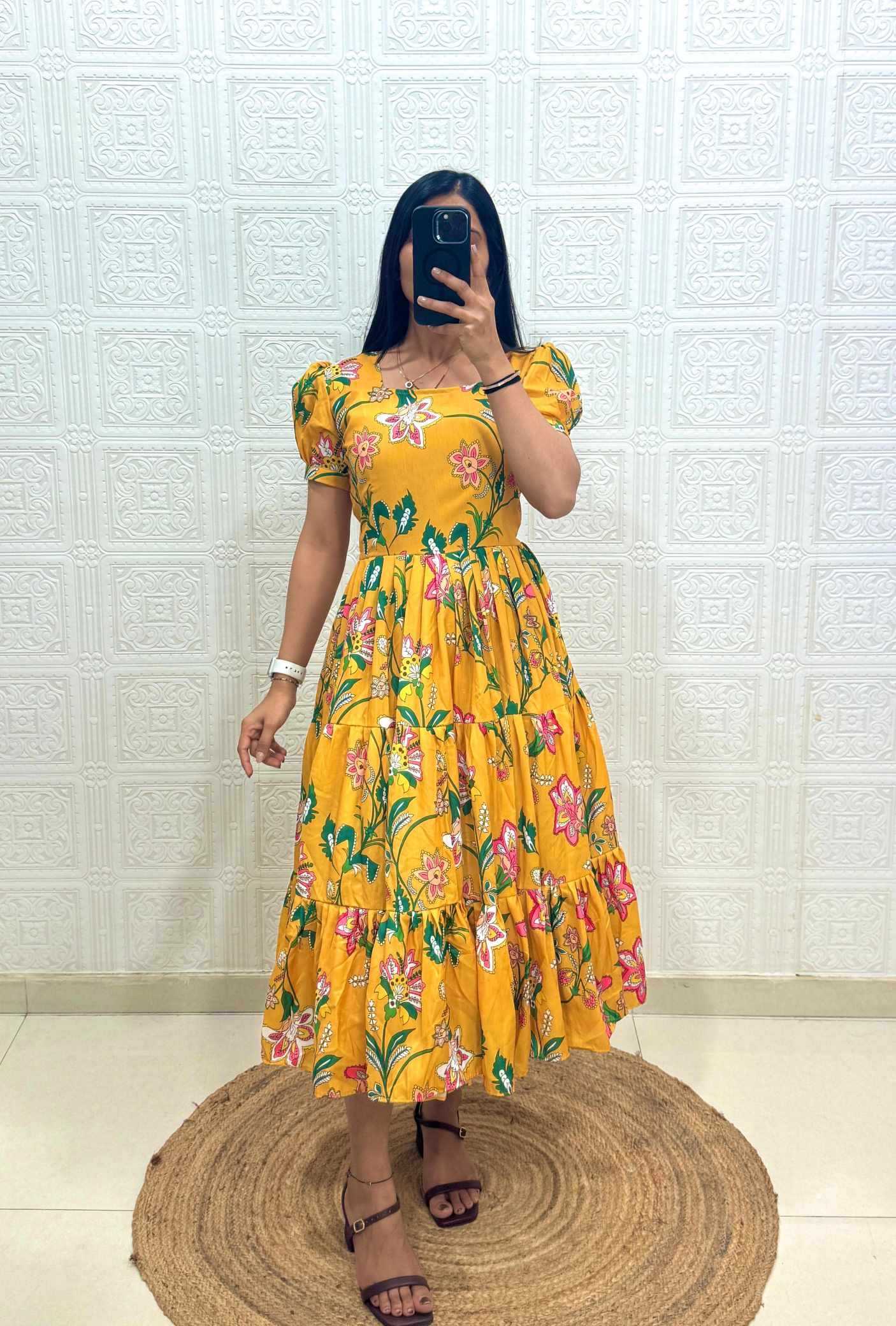 Cotton Printed Gown