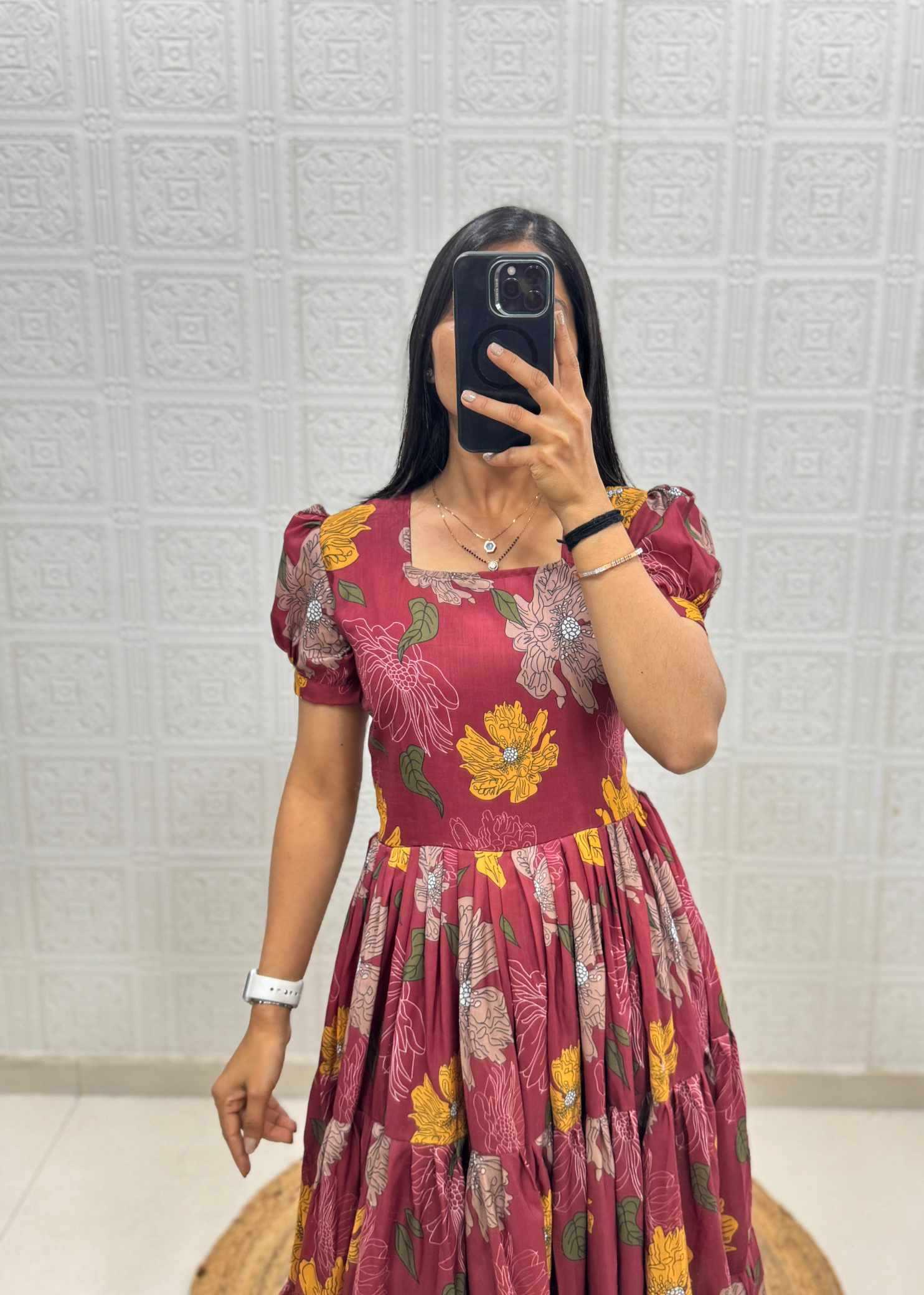 Cotton Printed Gown