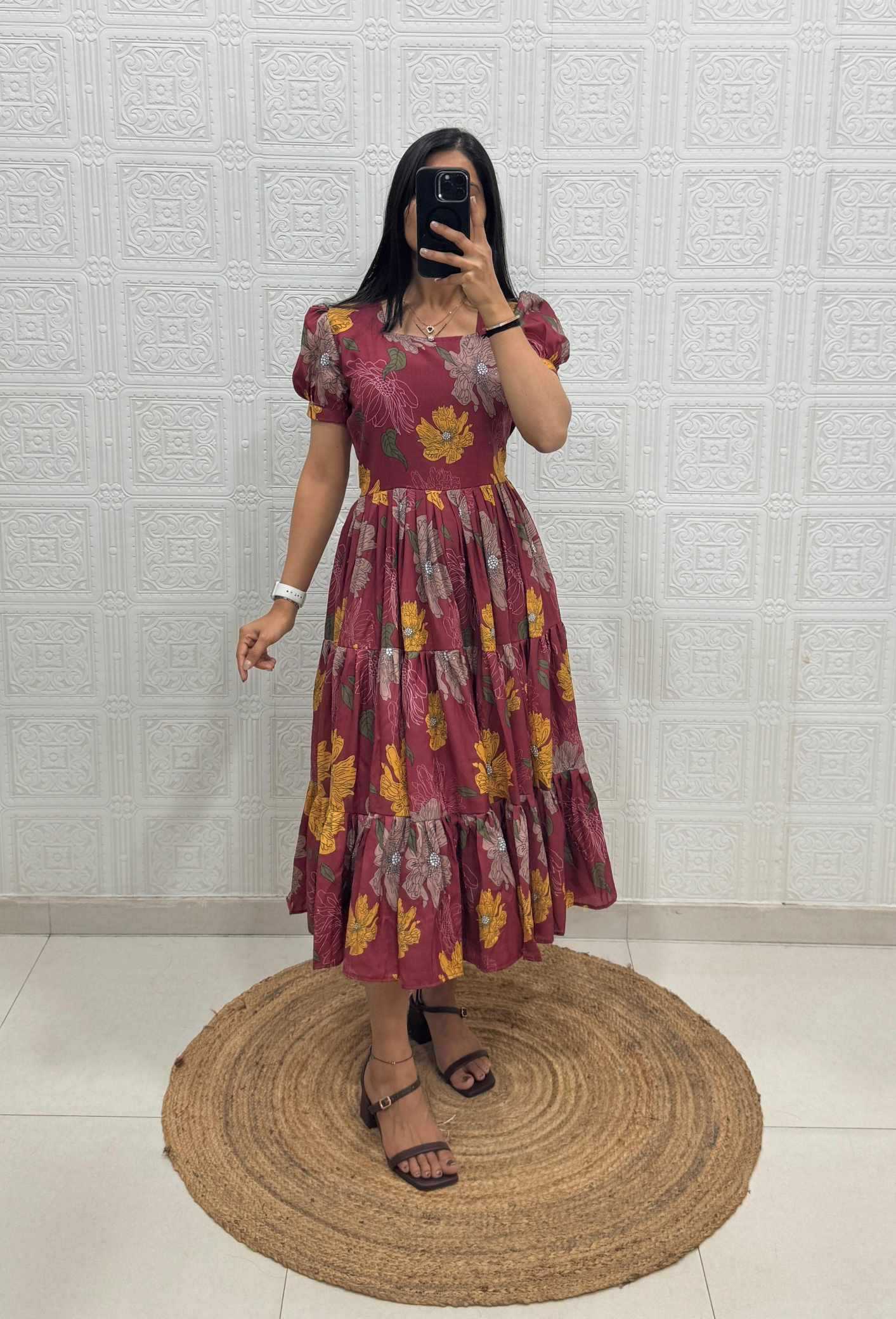 Cotton Printed Gown