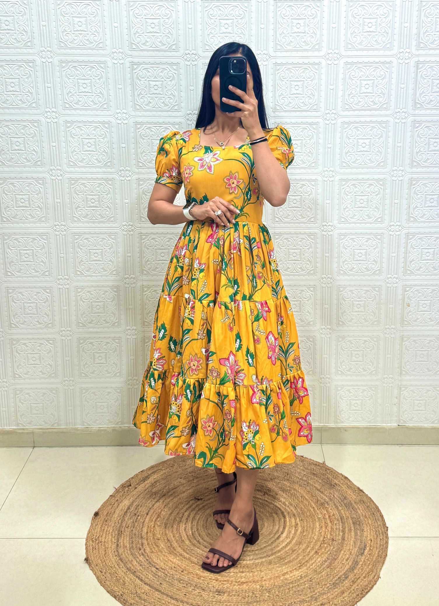 Cotton Printed Gown