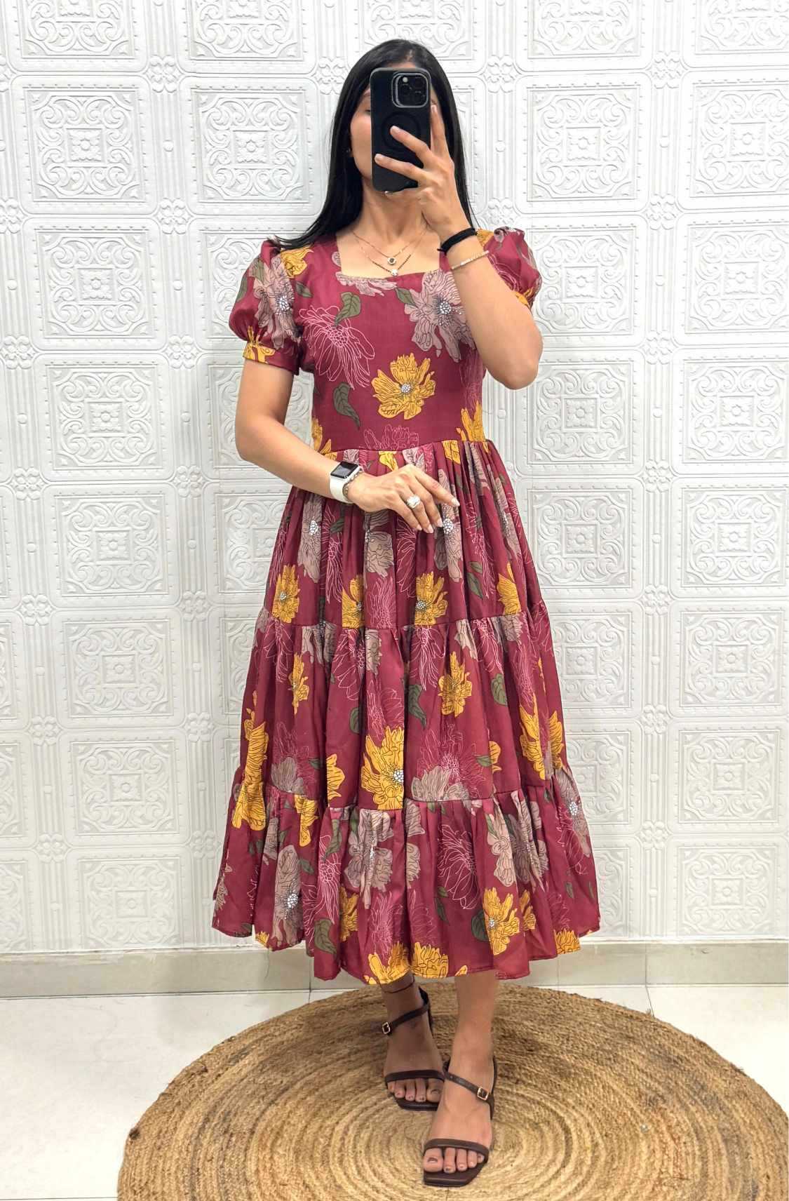 Cotton Printed Gown