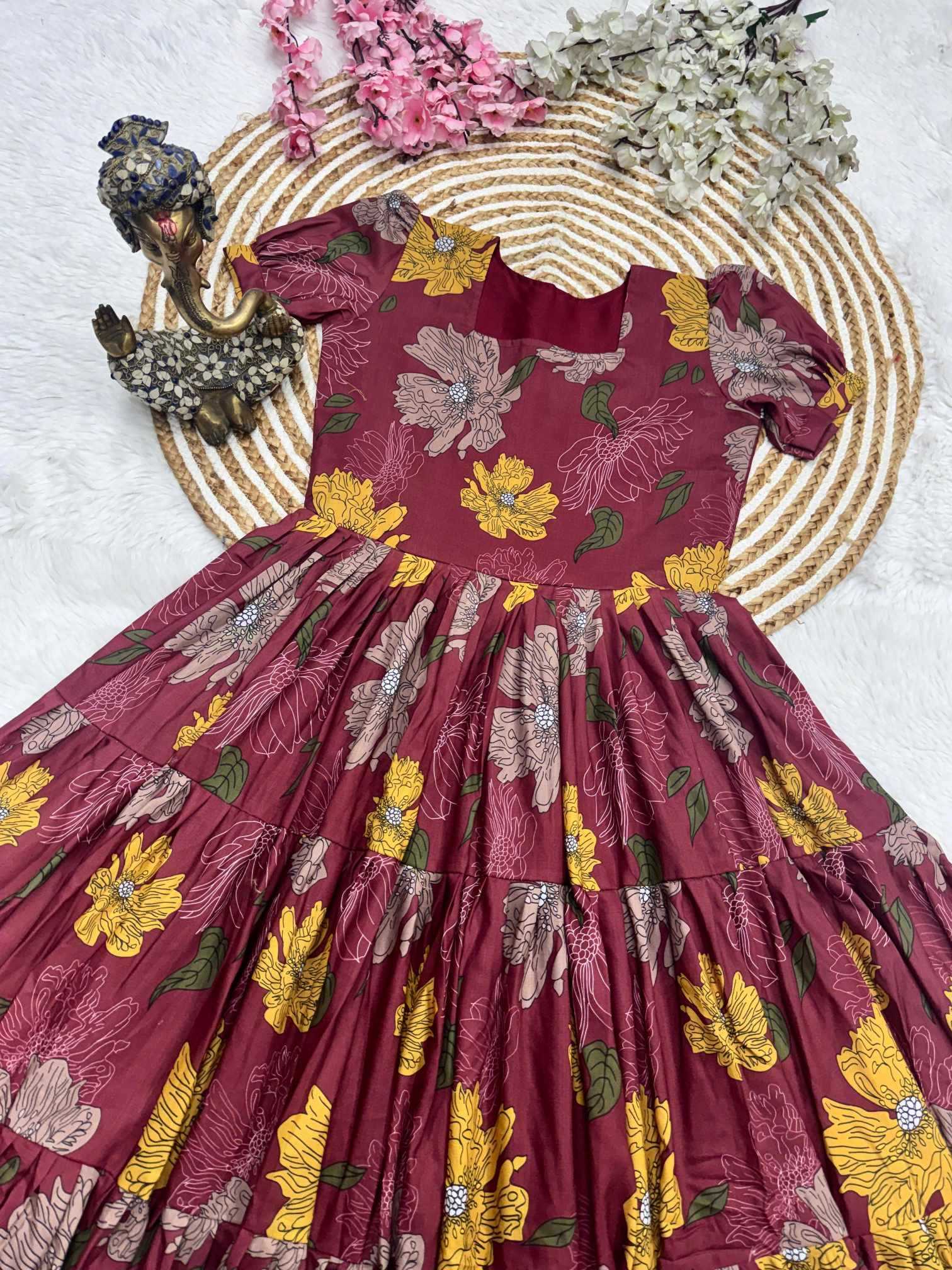 Cotton Printed Gown