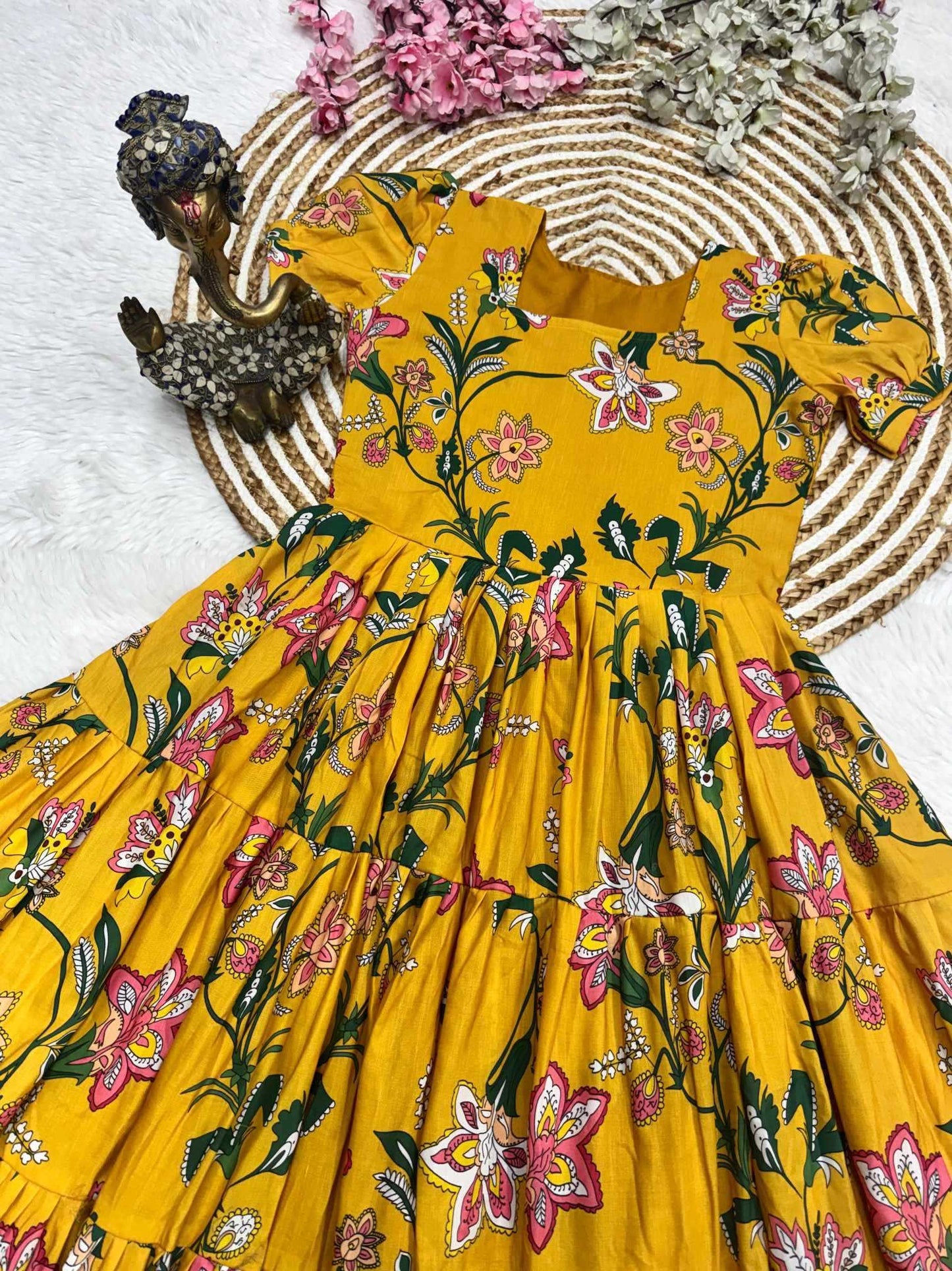 Cotton Printed Gown