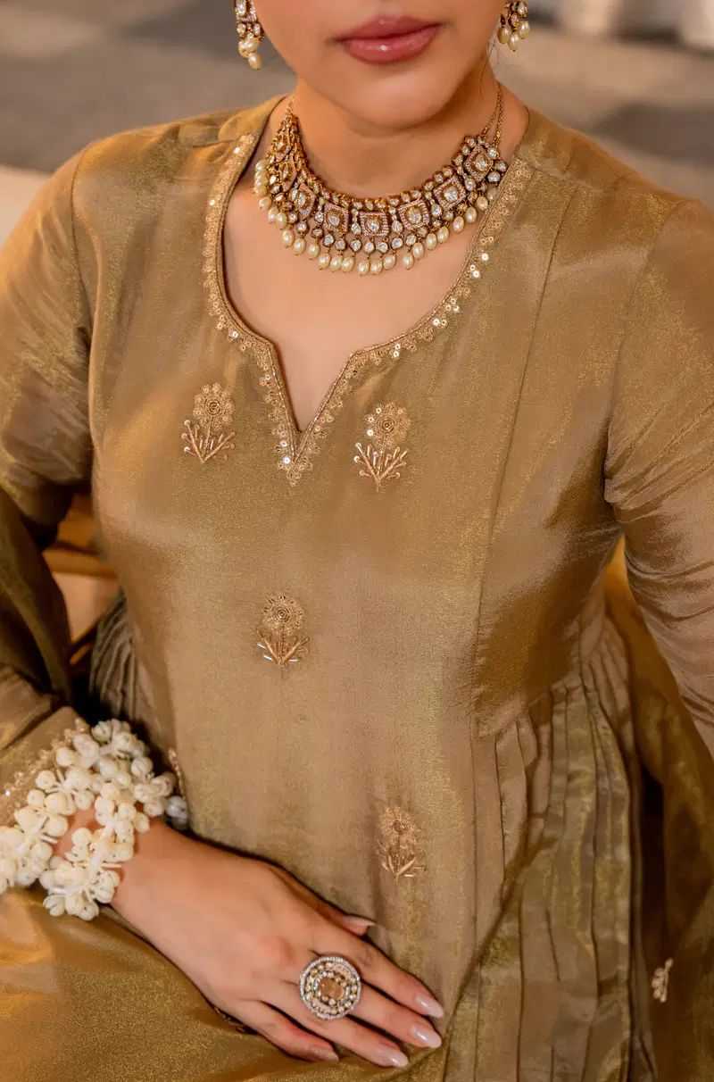 Chanderi Silk Embroidery Suit