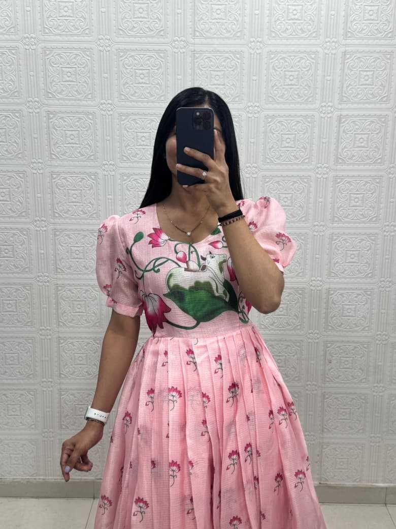Soft Kota Printed Gown