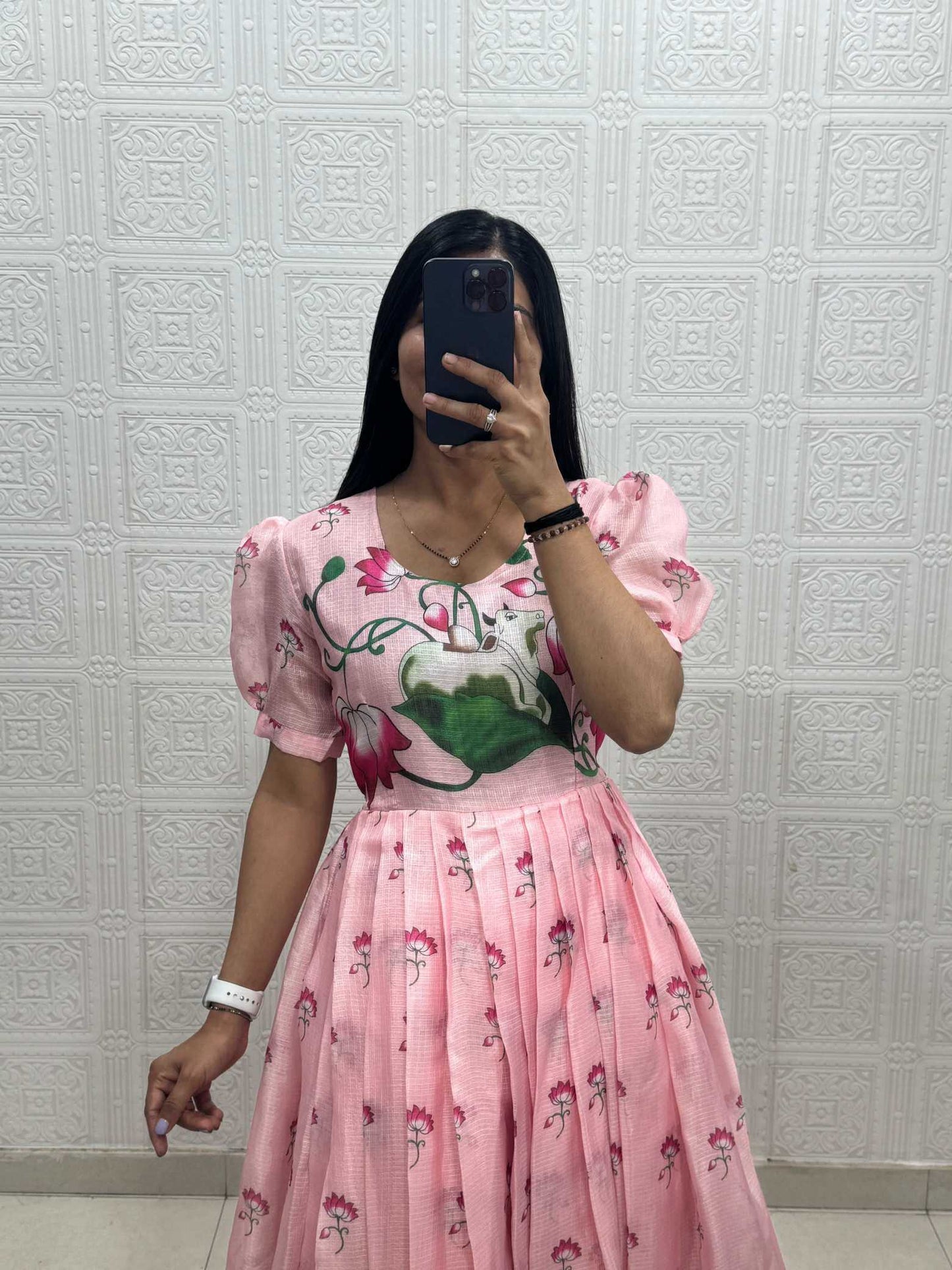 Soft Kota Printed Gown