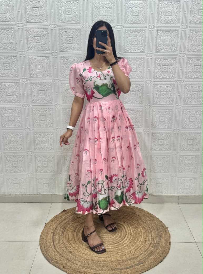 Soft Kota Printed Gown