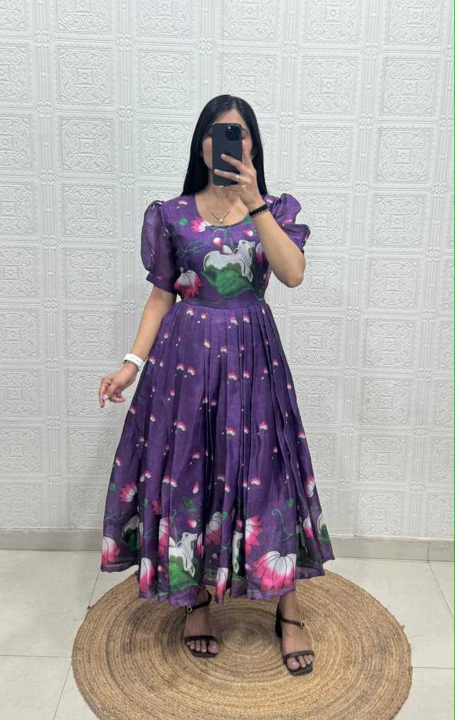 Soft Kota Printed Gown