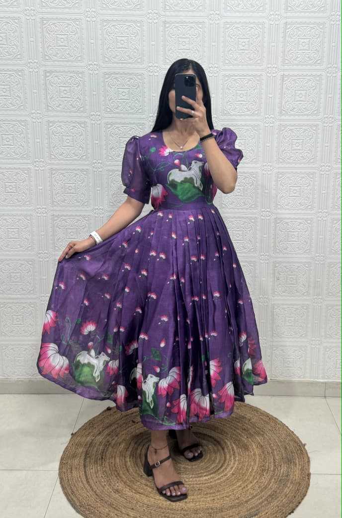 Soft Kota Printed Gown
