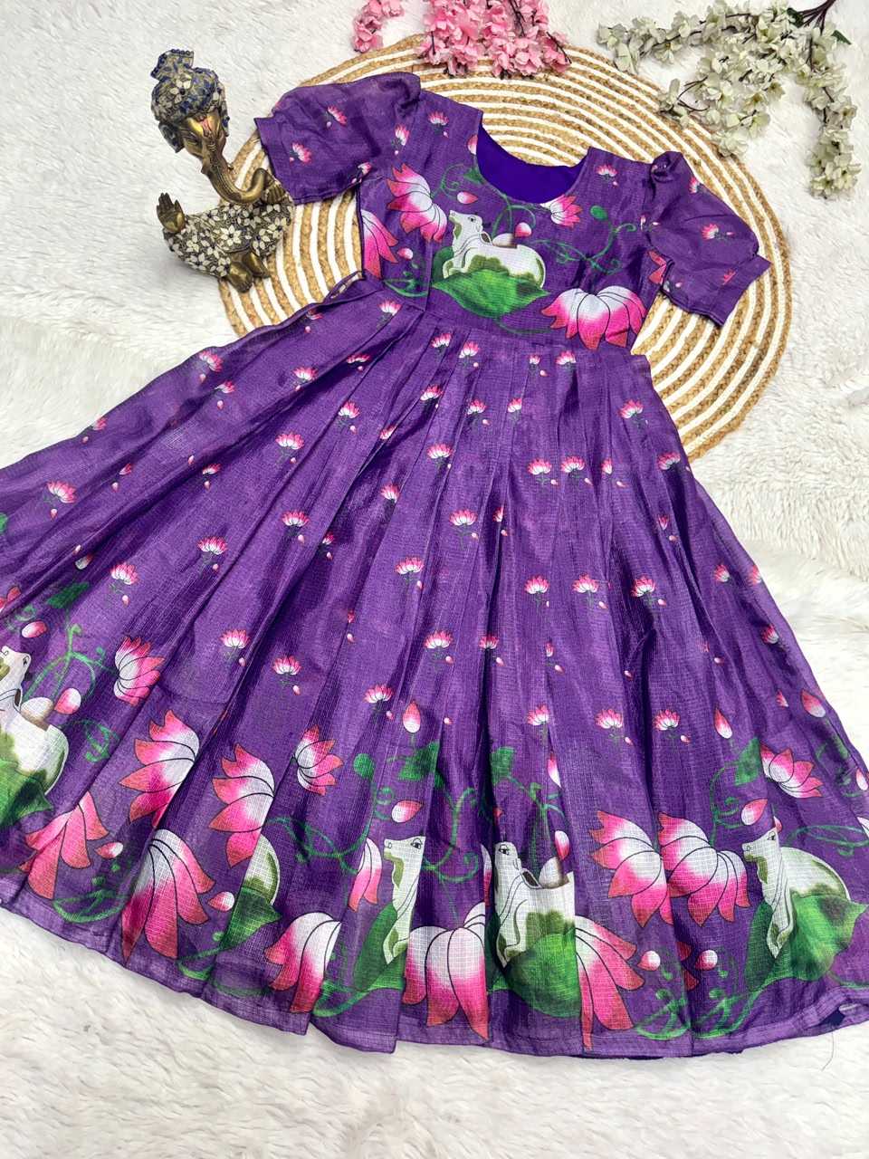 Soft Kota Printed Gown
