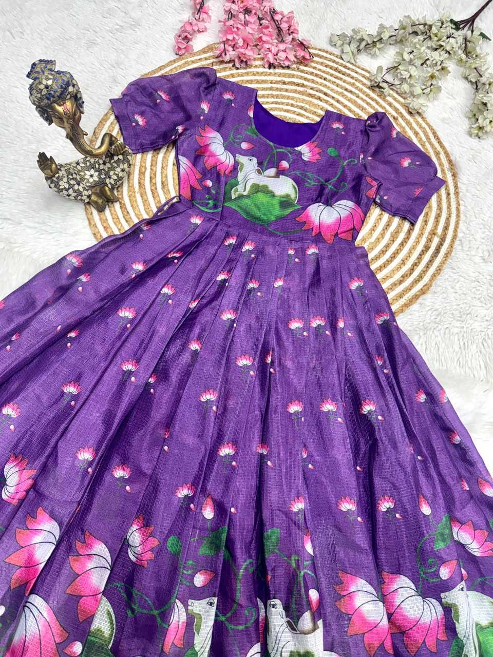 Soft Kota Printed Gown