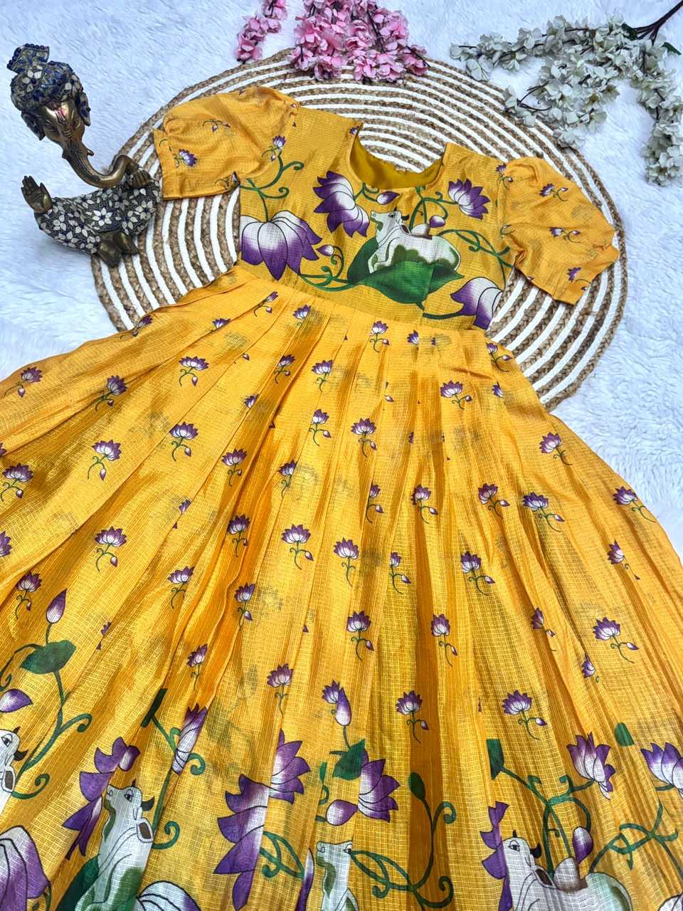 Soft Kota Printed Gown