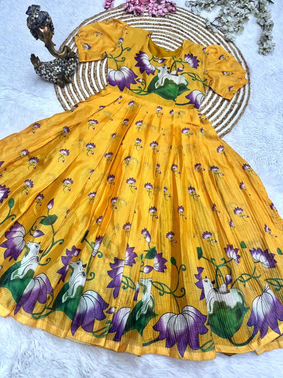 Soft Kota Printed Gown