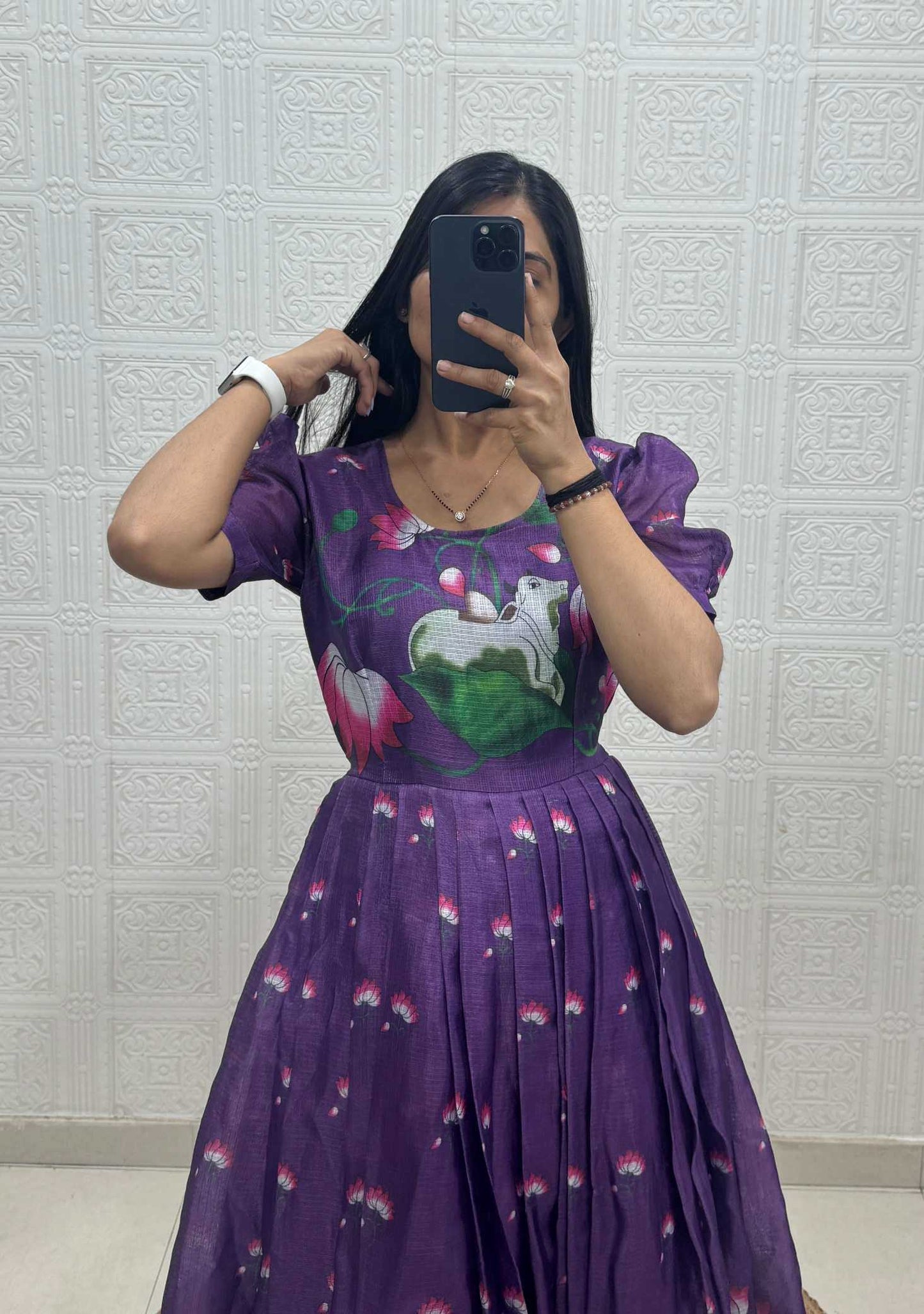 Soft Kota Printed Gown
