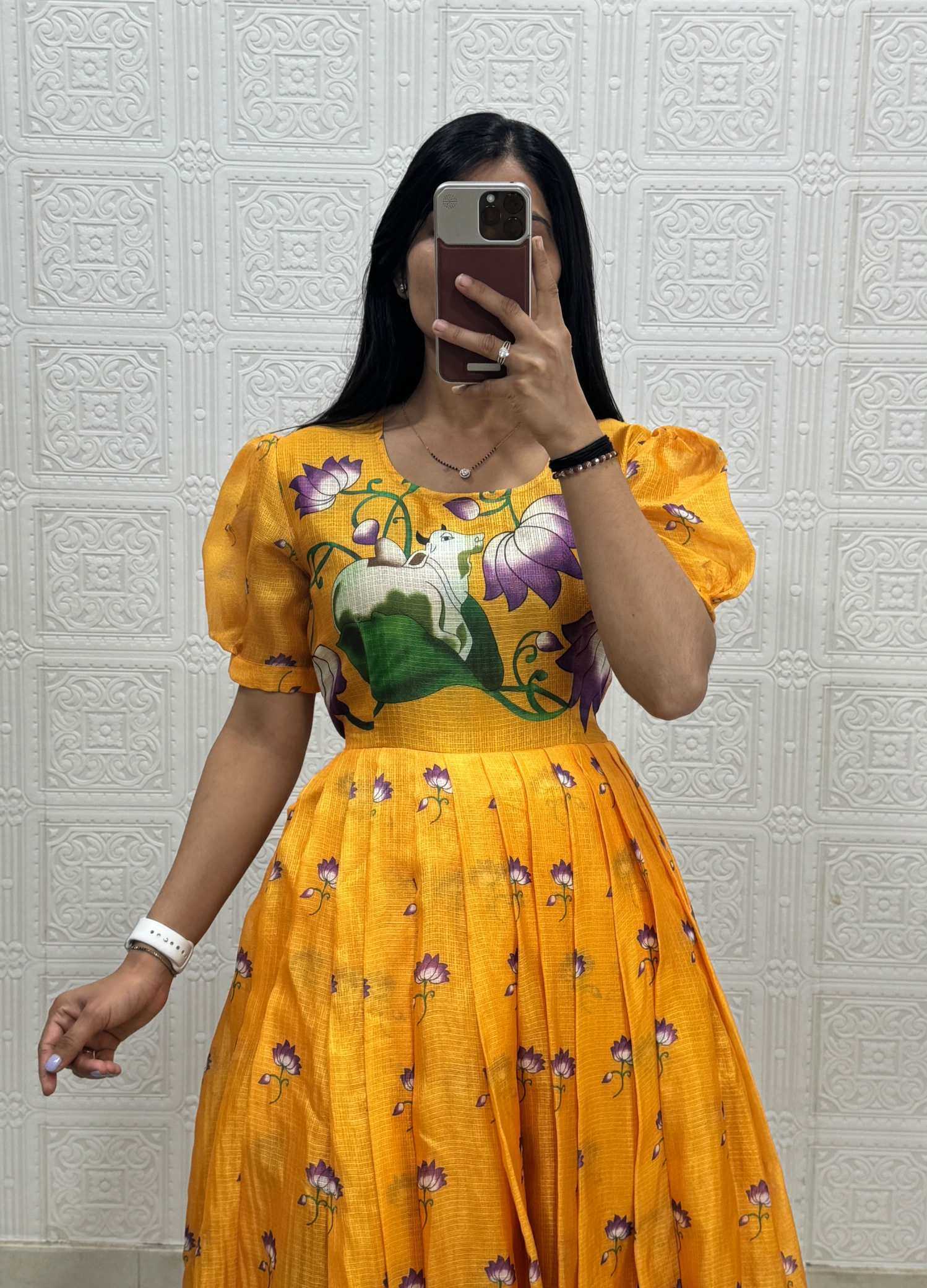 Soft Kota Printed Gown
