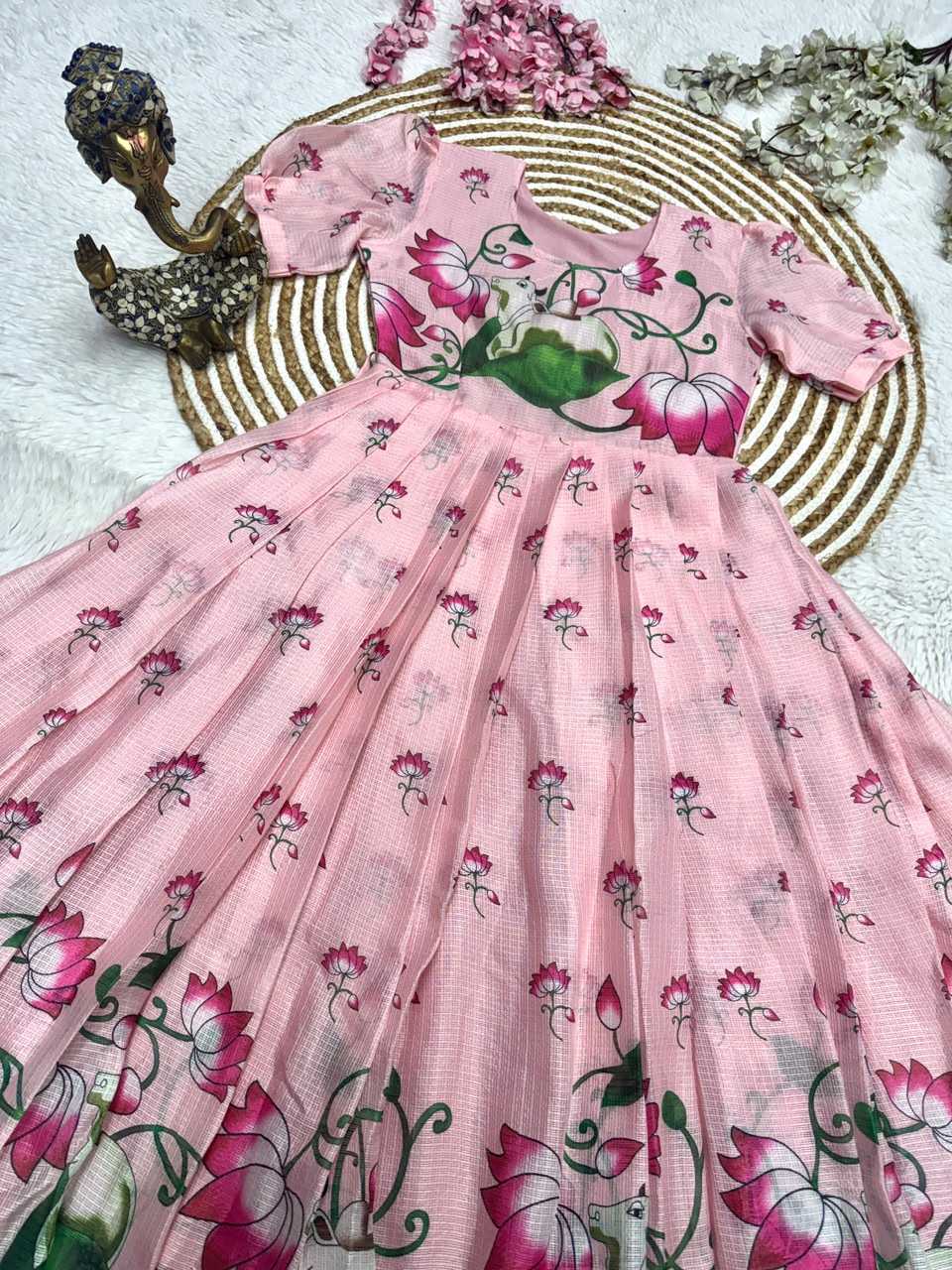 Soft Kota Printed Gown