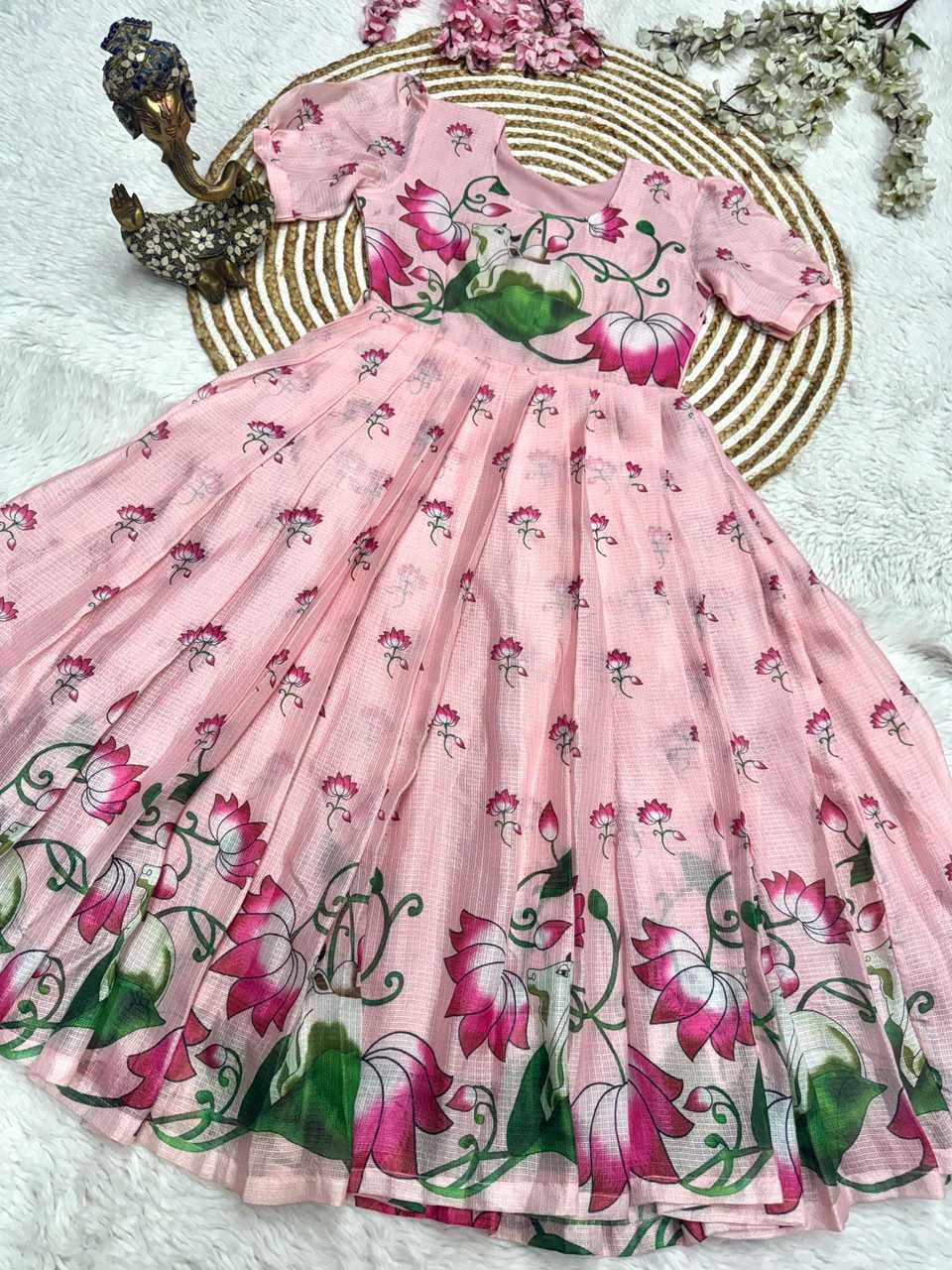 Soft Kota Printed Gown