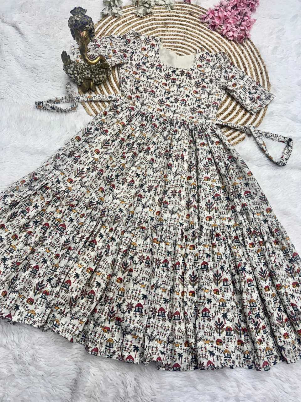 Fancy Printed Gown