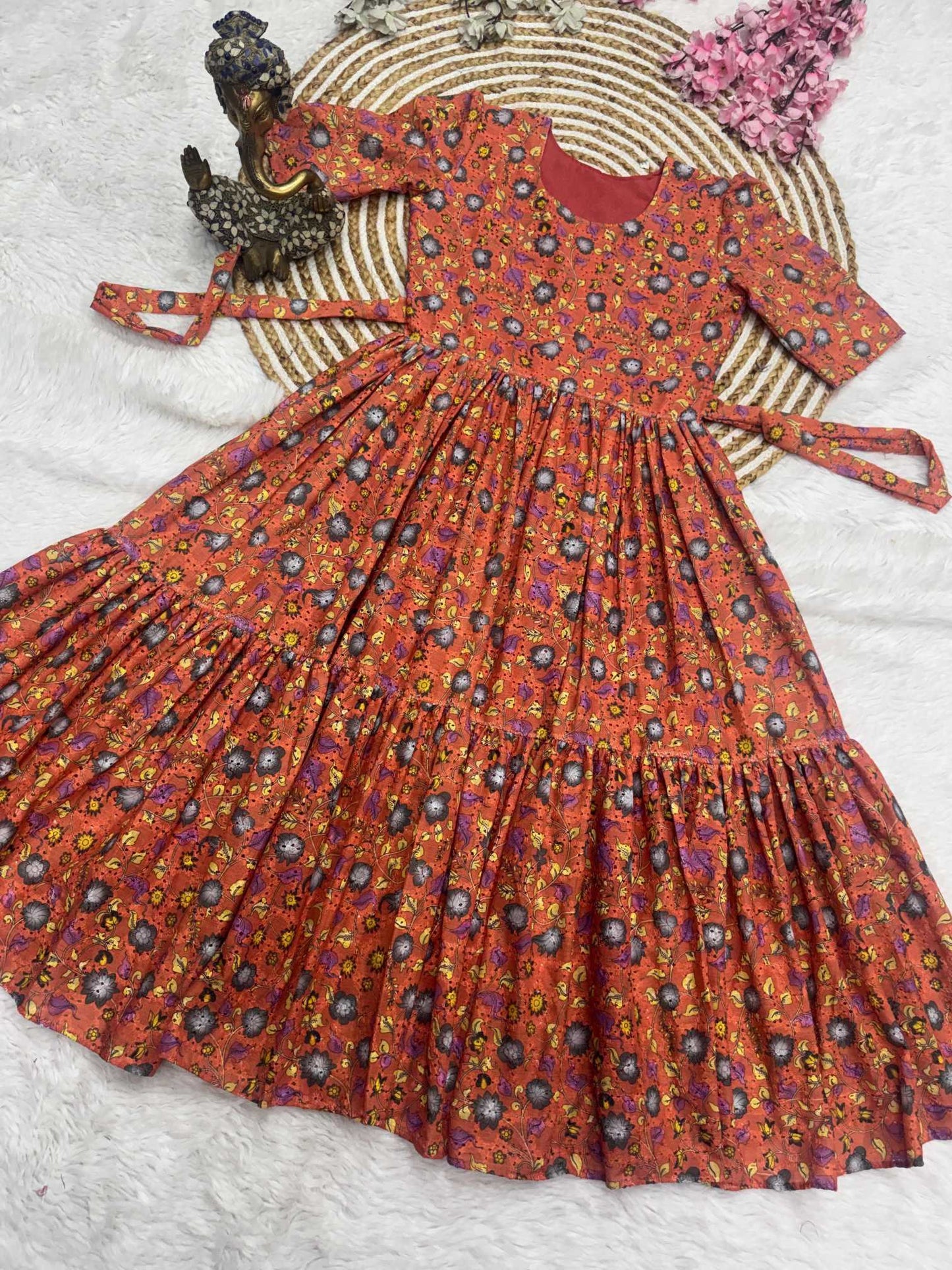 Fancy Printed Gown