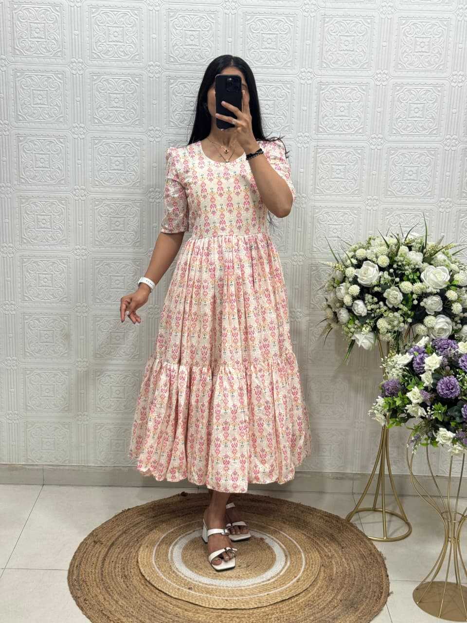 Fancy Printed Gown