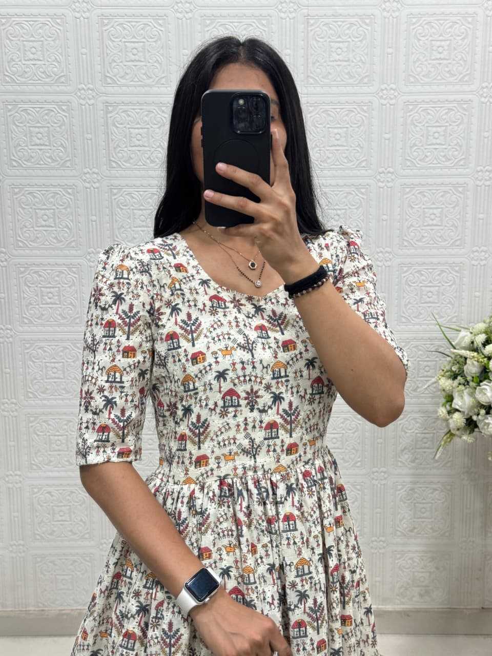 Fancy Printed Gown