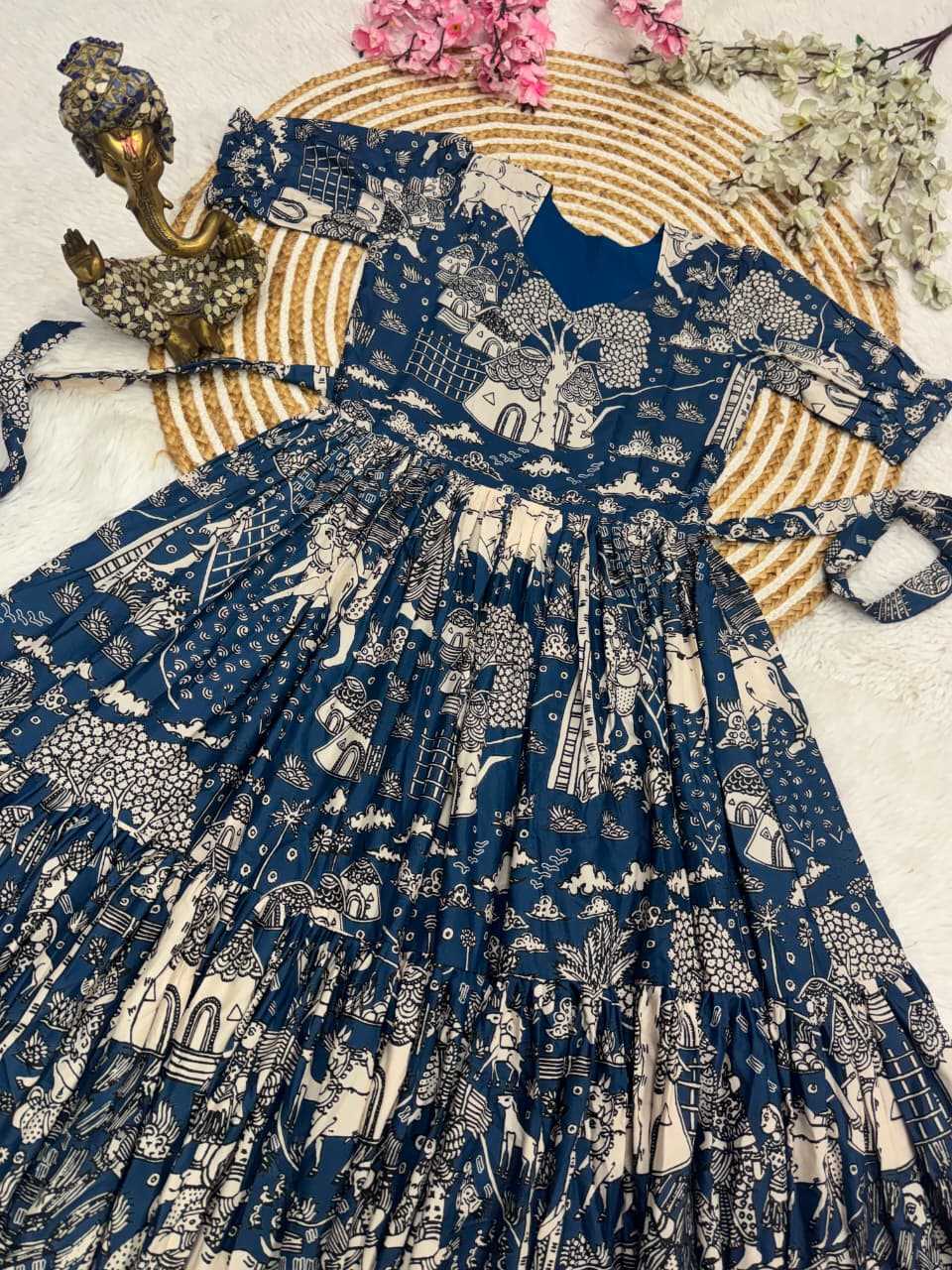 Cotton Printed Gown