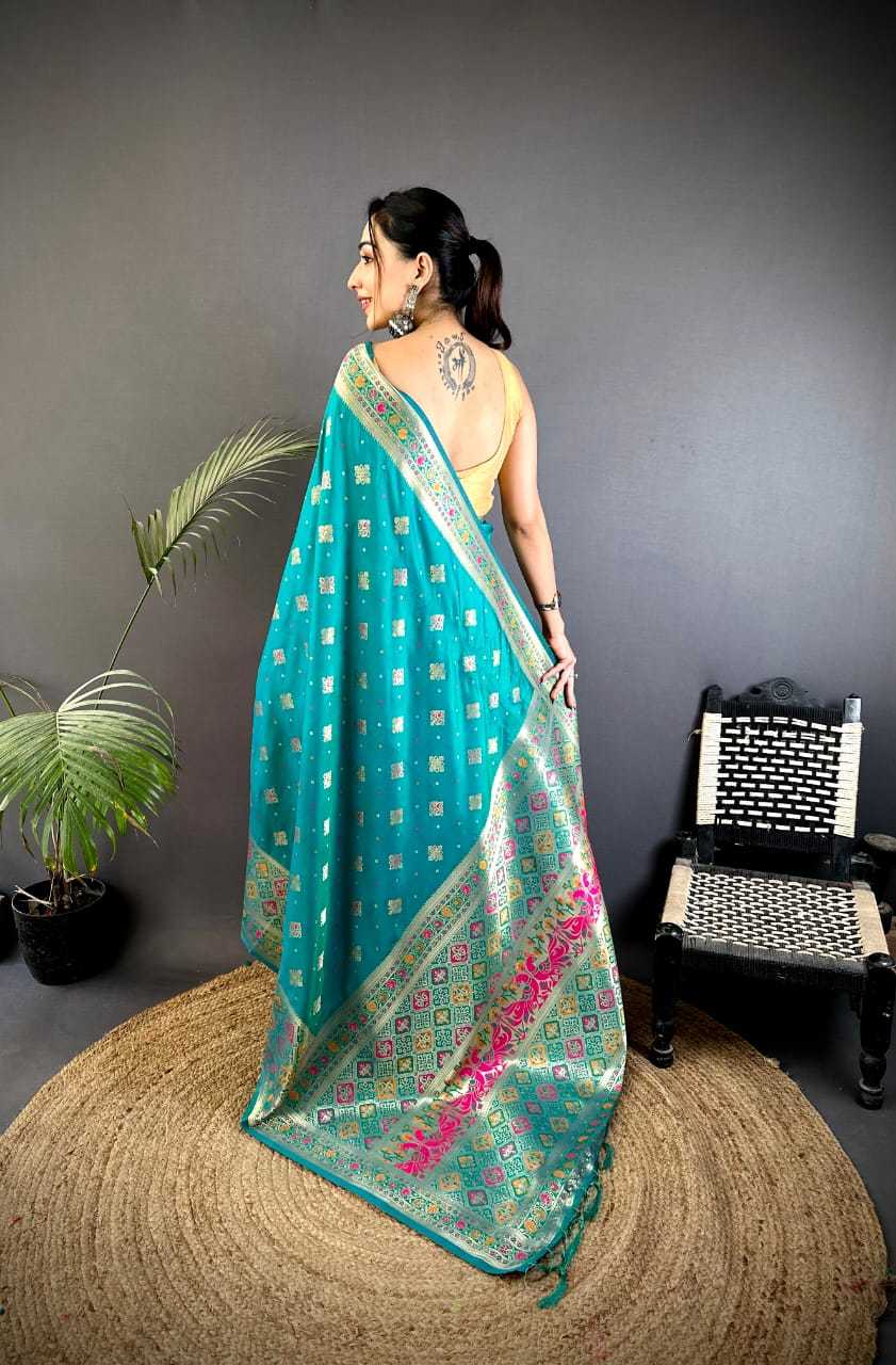 Asopalav Lichi Silk Banarasi Saree