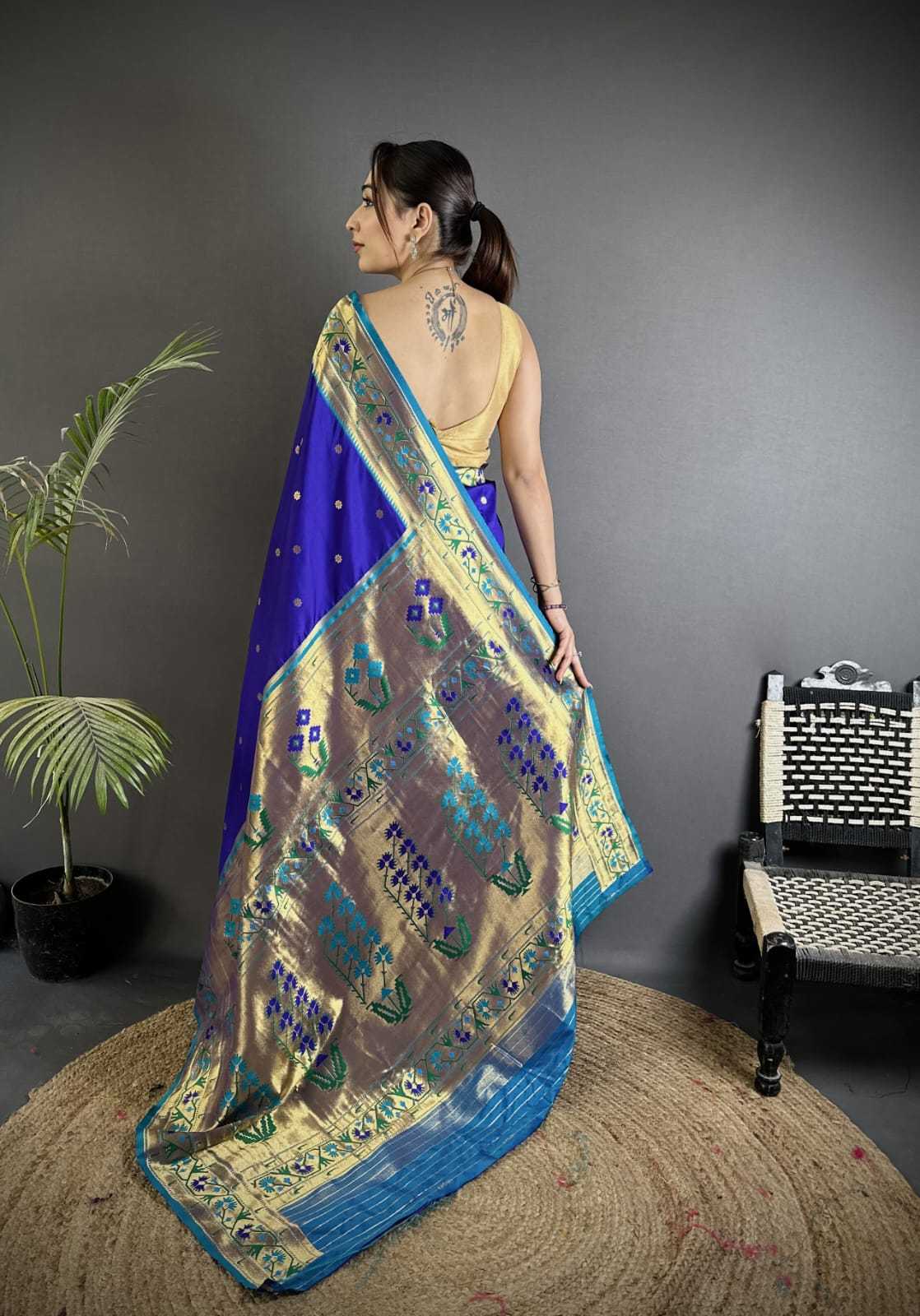 Baawri Paithani Silk Saree