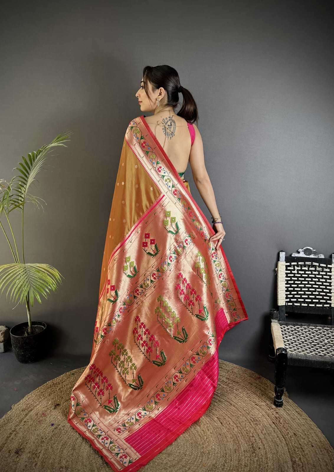 Baawri Paithani Silk Saree