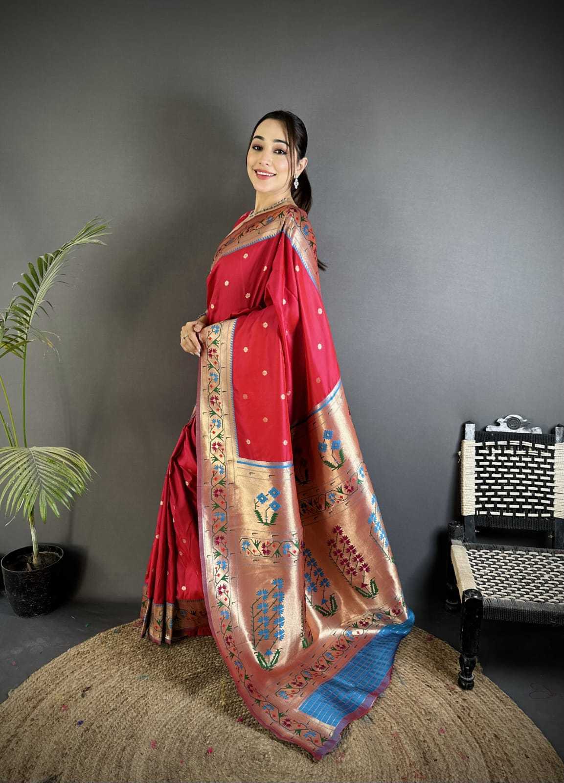 Baawri Paithani Silk Saree