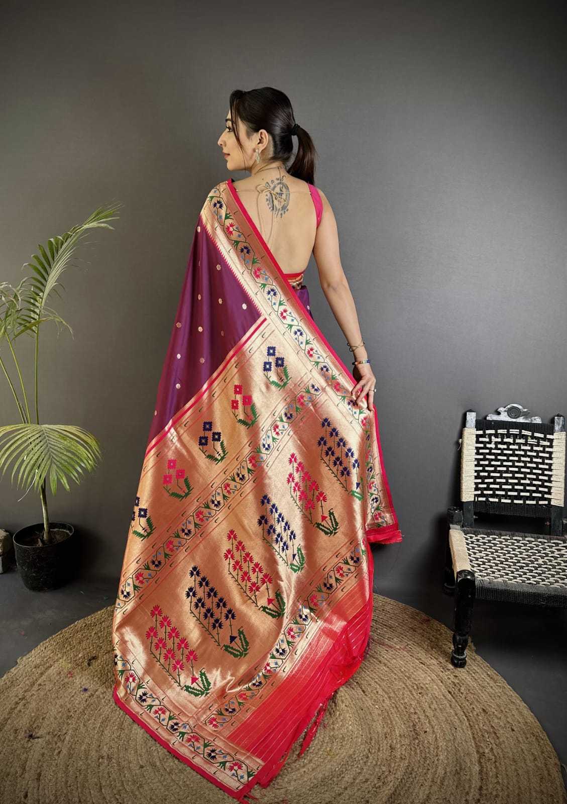 Baawri Paithani Silk Saree