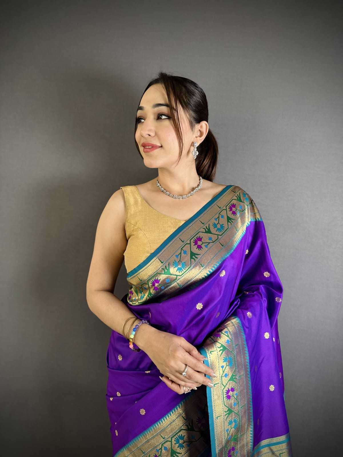 Baawri Paithani Silk Saree