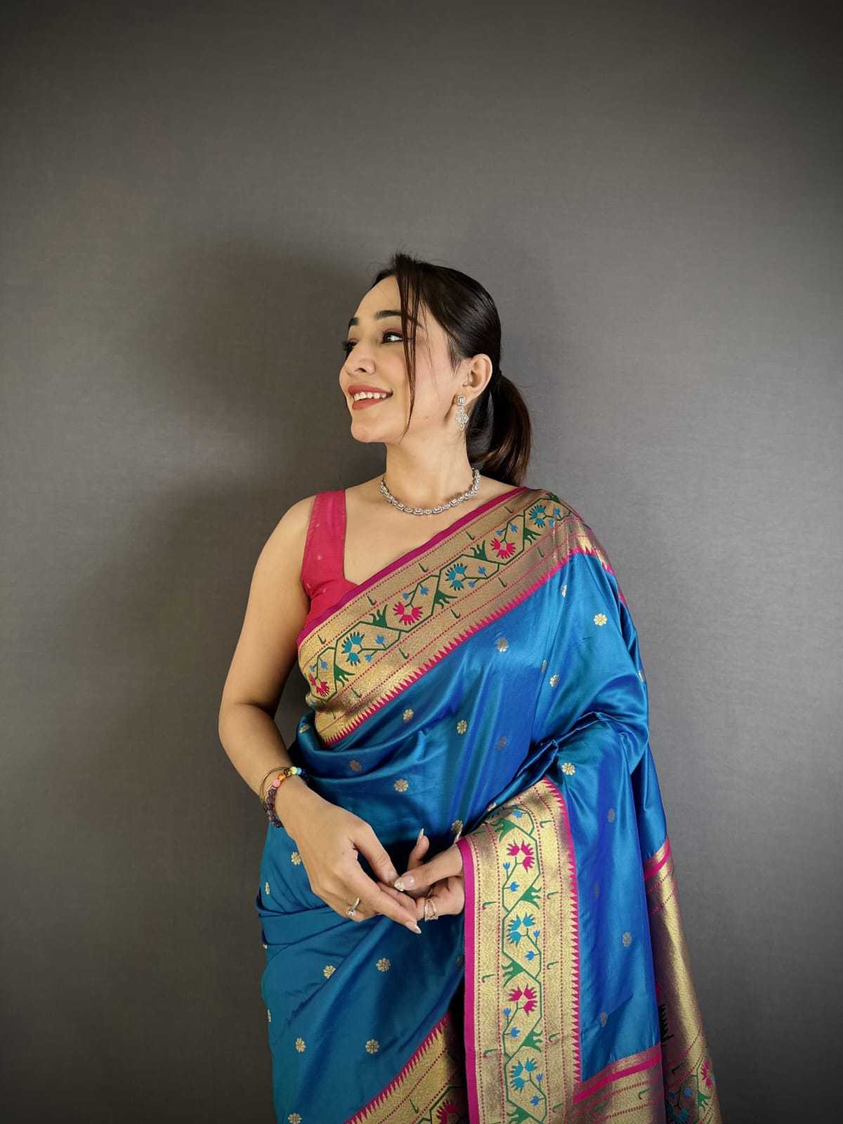 Baawri Paithani Silk Saree