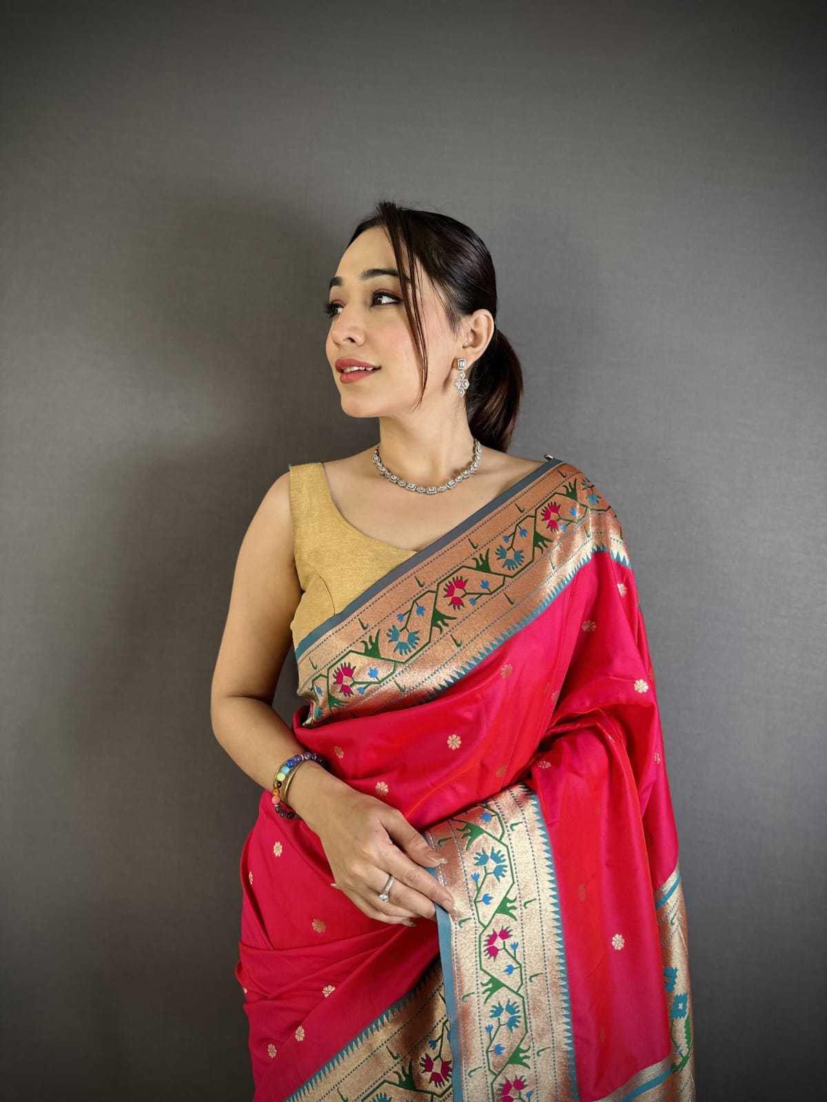 Baawri Paithani Silk Saree