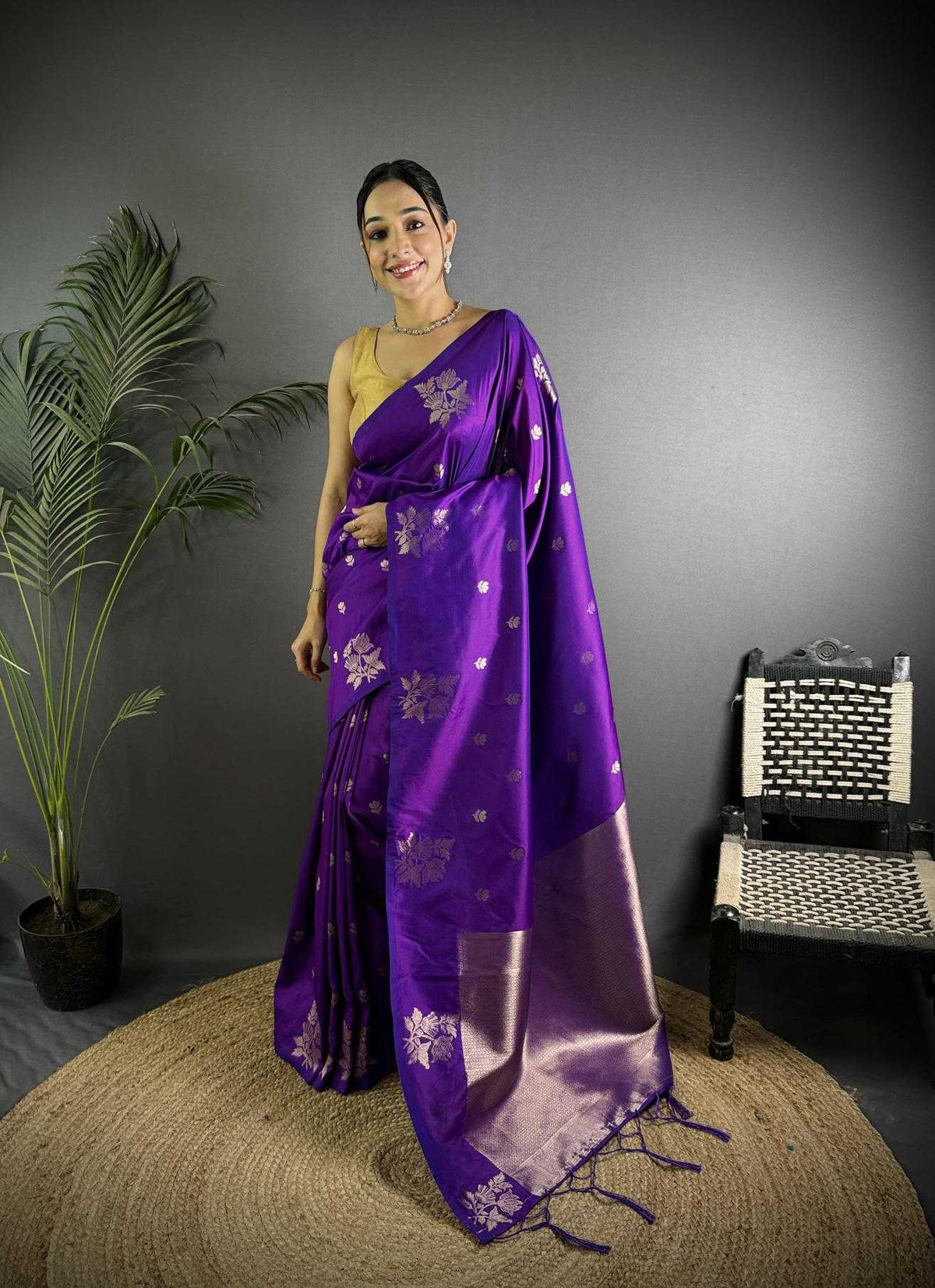 FUL FUL Lichi Silk Traditional Saree
