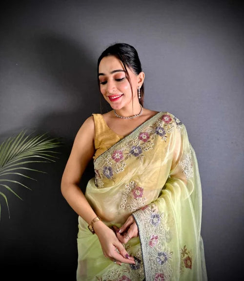 Kalika Organza Silk Soft Saree
