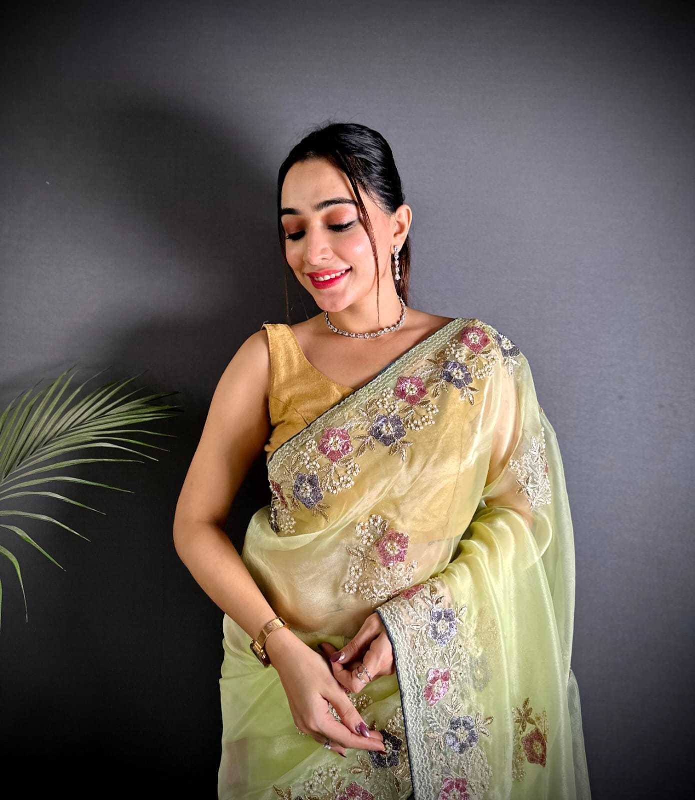 Organza Silk Traditional Saree