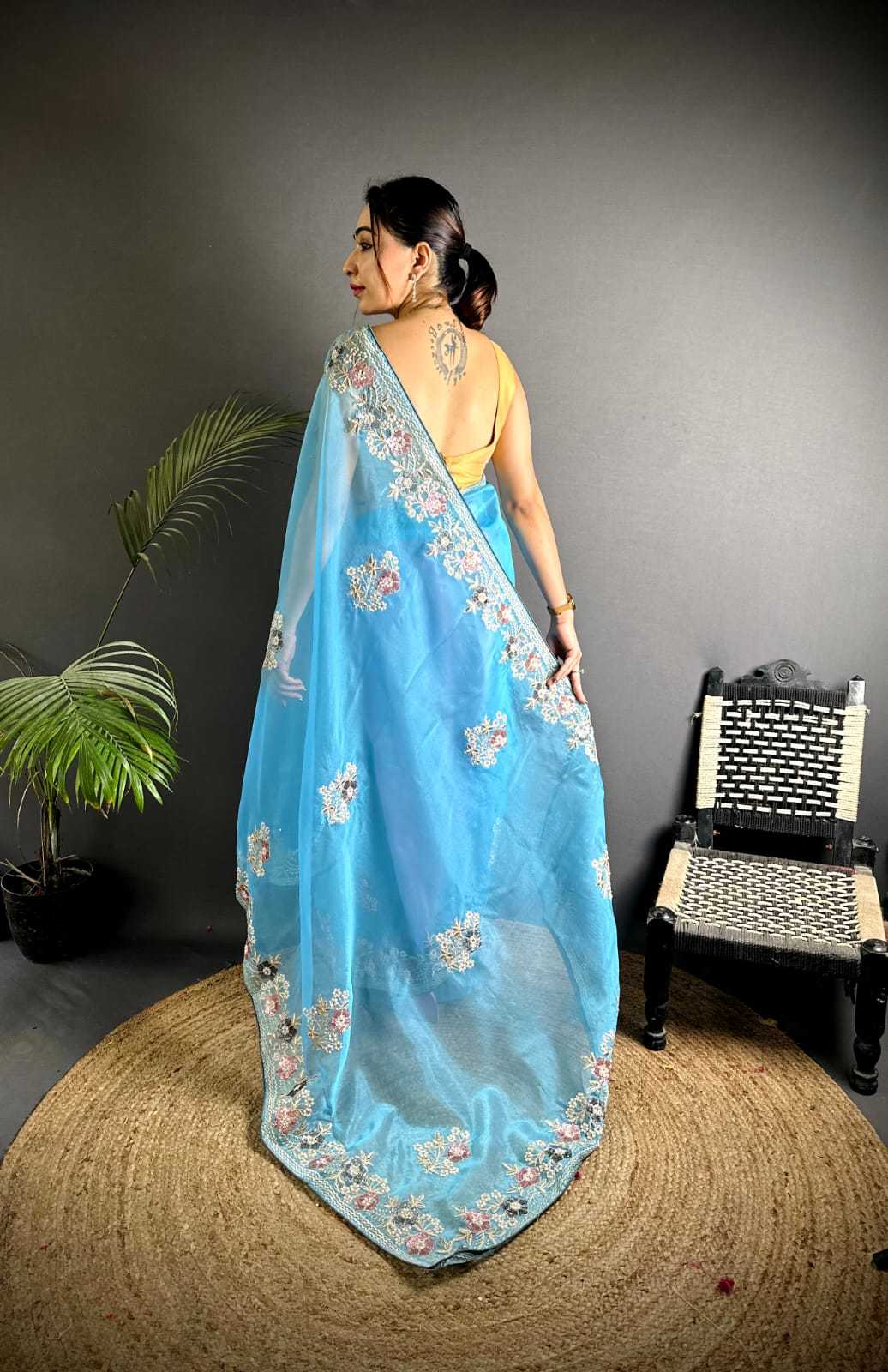 Organza Silk Traditional Saree