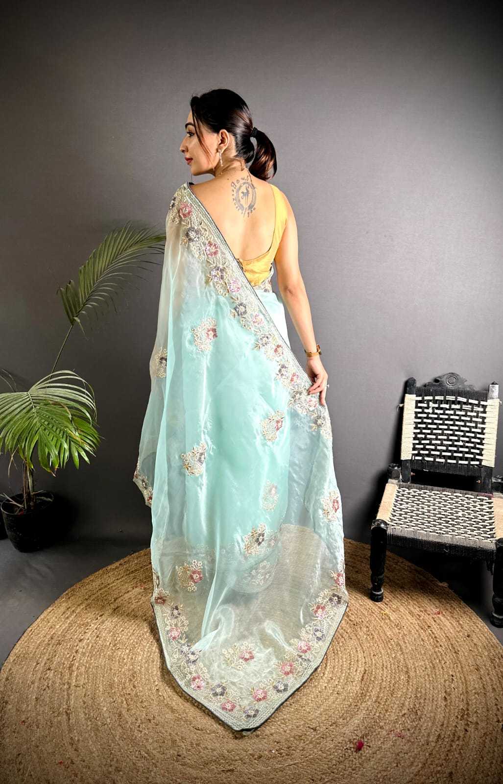 Organza Silk Traditional Saree