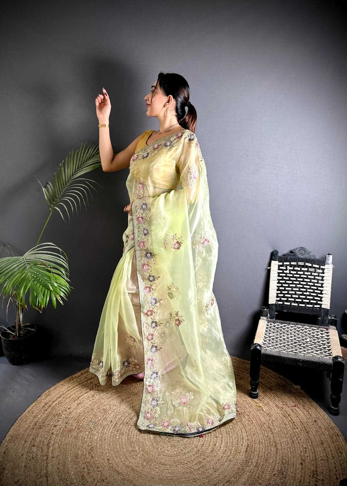 Organza Silk Traditional Saree