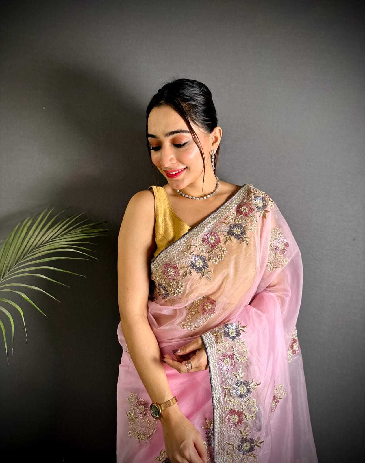 Organza Silk Traditional Saree