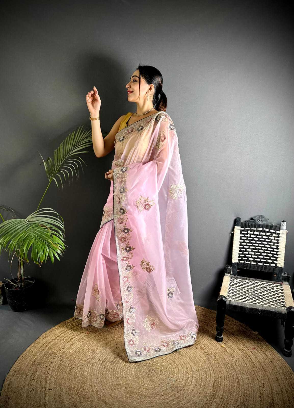 Organza Silk Traditional Saree