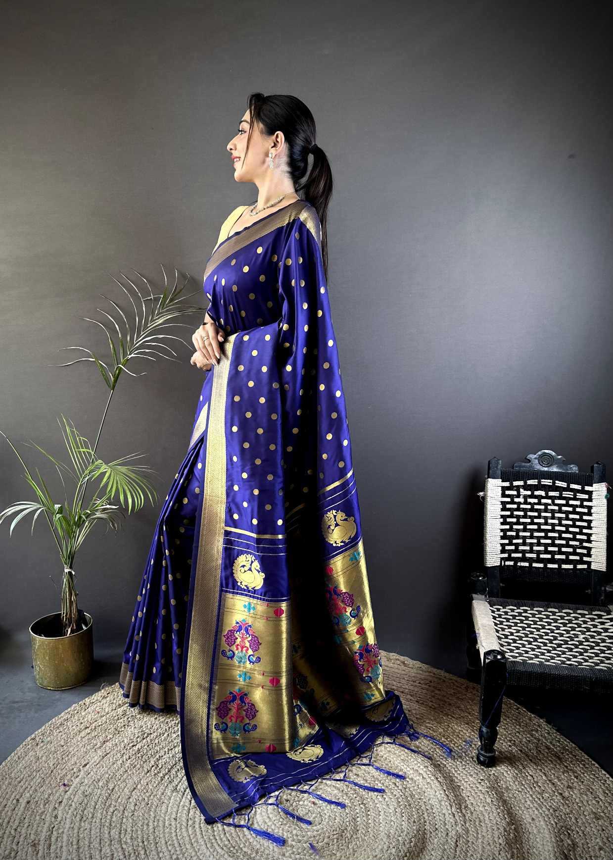 Lichi Silk Paithani Saree